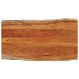Table Top 100x60x2.5 cm Rectangular Solid Wood Acacia Live Edge 370622