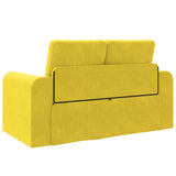 Sofa Bed Yellow 148 x 71 x 83 cm Velvet 4106689