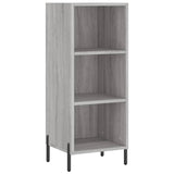 Highboard Grey Sonoma 34.5x34x180 cm Engineered Wood 3199375