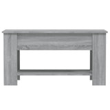 ZNTS Coffee Table Grey Sonoma 101x49x52 cm Engineered Wood 819273