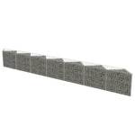 ZNTS Gabion Wall Galvanised Steel 450x30x50 cm 143572