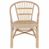 Stacking Chair Natural 58 x 60 x 81 cm Rattan 42033214