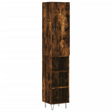 Highboard Smoked Oak 34.5x34x180 cm Engineered Wood 3199014