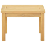 Coffee Table Light Acacia 50 x 35 x 36 cm Solid Acacia Wood 42026782