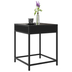 ZNTS Coffee Table with Infinity LED Black 40x40x51 cm 847672