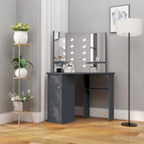 Dresser Grey MDF and Melamine Compact for corners Mirror 326532