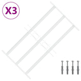 Security Grille for Windows with 3 Crossbars 3 pcs 43-74 cm 42031303