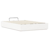 Ottoman Bed Frame White 140 x 200 cm Solid Pine Wood 3418751