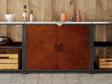 Kitchen Storage HATTEM Rusty 90 x 50 x 92 cm Steel 874988