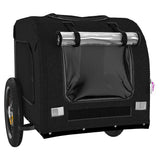 Pet Bike Trailer Black Oxford Fabric and Iron 93828