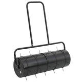 Garden Lawn Roller Pull with Aerator Clamps 30 x 90 cm Steel 3422171