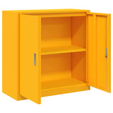 Storage Cabinet Mustard Yellow 90 x 40 x 90 cm Steel 891643