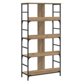 Bookshelf Artisan oak 78.5 x 33 x 153 cm metal PB 8010893