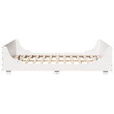 Bed Frame without Mattress White 120x190 cm Small Double Solid Wood Pine 850786