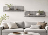 Wall Shelf 2 pcs Grey Sonoma 102 x 13.5 x 37.5 cm 8014965