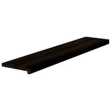 Stair Treads 2 pcs Brown Black 120x30x2 cm Solid Wood Oak 3283807
