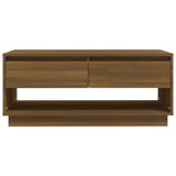 Coffee Table Brown Oak 102.5x55x44 cm Engineered Wood 812980