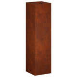 Garden Planter 2 pcs Rusty 20 x 20 x 75 cm Weathering Steel 8005329