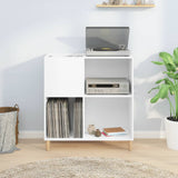 Record Cabinet White 84.5x38x89 cm Engineered Wood 831989