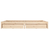 3103503 Bed Frame without Mattress with Drawers 140x190 cm