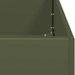 ZNTS Planter Olive Green 280x40x40 cm Cold-rolled Steel 860692