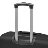 3 Piece Soft Case Trolley Set Black 91315