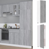 Refrigerator Cabinet Lyon Grey Sonoma 60x57x207 cm Engineered Wood 815601