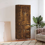 Highboard Smoked Oak 69.5x34x180 cm Engineered Wood 3199990