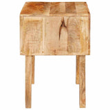 End Table with Drawer Brown 40 x 32 x 46 cm Solid Mango Wood 4104555
