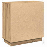 LED Sideboard Artisan Oak 71 x 34.5 x 75 cm Engineered Wood 869657