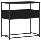 Console Table Black Oak 75 x 40 x 75 cm Engineered Wood 862938