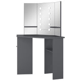 Dresser Grey MDF and Melamine Compact for corners Mirror 326532
