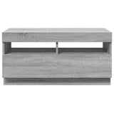 TV Cabinet with LED Lights Grey Sonoma 80x35x40 cm 815724