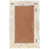 Mirror White 80x50 cm Solid Mango Wood 321633