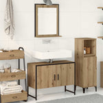 Bathroom Furniture Set with Storage 2 pcs Brown 80 x 33 x 60 cm 3334332