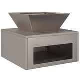 Fire Pit Rusty 50 x 50 x 40 cm Weathering Steel 874584
