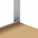 5-Layer Heavy-duty Shelves 3 pcs Silver Steel&Engineered Wood 3307597