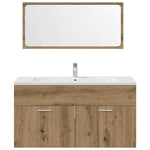 ZNTS 3 Piece Bathroom Furniture Set Artisan Oak Engineered Wood 3328592