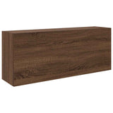 Bathroom Wall Cabinet Brown Oak 100x25x40 cm Engineered Wood 860109