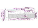 TV Cabinet with Drawer White 102 x 34.5 x 50 cm Engineered Wood 894675