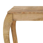 ZNTS Dining Table 118x60x76 cm Solid Mango Wood 247113