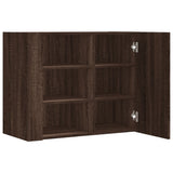 Wall Cabinet Brown Oak 75x35x60 cm Engineered Wood 848429