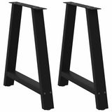 Dining Table Legs A-Shaped 2 pcs Black 80x cm Steel 4012856