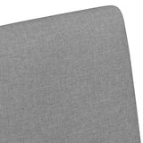 Dining Chairs with Wheels 2 pcs Light grey 57 x 66 x 94 cm 42017807