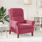 Armchair Wine red 76 x 94 x 102 cm Velvet 42009862
