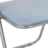 Folding Chair 8 pcs Grey 48 x 43.5 x 81 cm Faux Leather 42029052