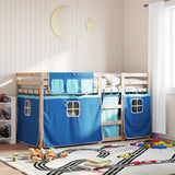 Bunk Bed without Mattress Blue 90x190 cm Solid Wood Pine 3283905