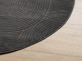 Rug IZA Short Pile Scandinavian Look Anthracite 120 cm 375435