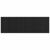 Headboard with Cabinet 3 pcs Black Oak Engineered Wood 3416279