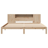 Bookcase Bed without Mattress 180x200 cm Super King Solid Wood Pine 3322521